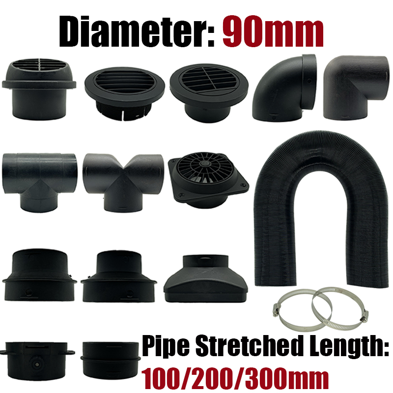 Diesel Heater Ducting Kit - 자동차 에어 디젤 히터, 90mm 직경,