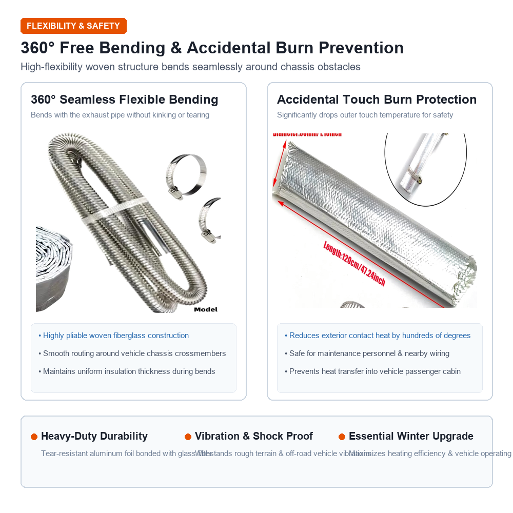 30mm 알루미늄 호일 유리섬유 단열 튜브, 배기 호스 - Diesel Heater Silencer Muffler 리뷰 및 가격