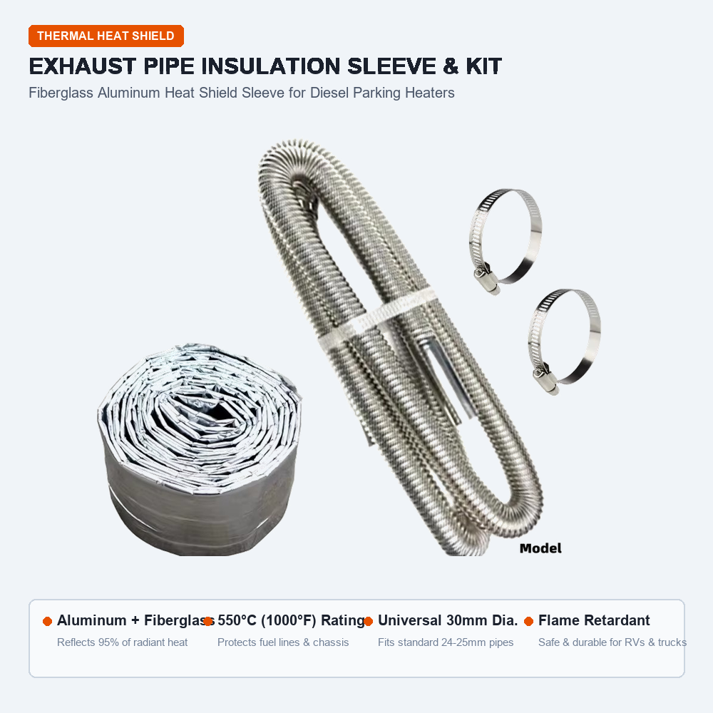 30mm 알루미늄 호일 유리섬유 단열 튜브, 배기 호스 - Diesel Heater Silencer Muffler 리뷰 및 가격