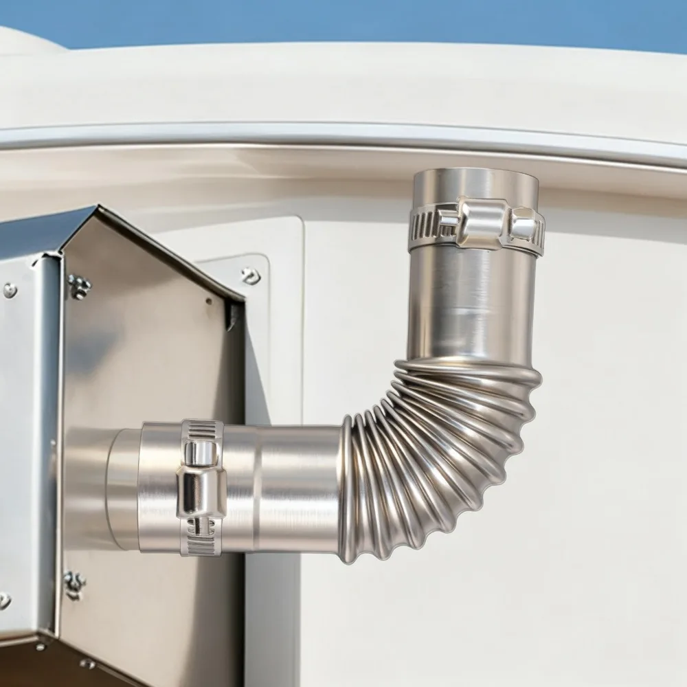 주차 히터 통풍구 호스 스테인레스 스틸 24mm 주름관 - Diesel Heater Silencer Muffler 리뷰 및 가격