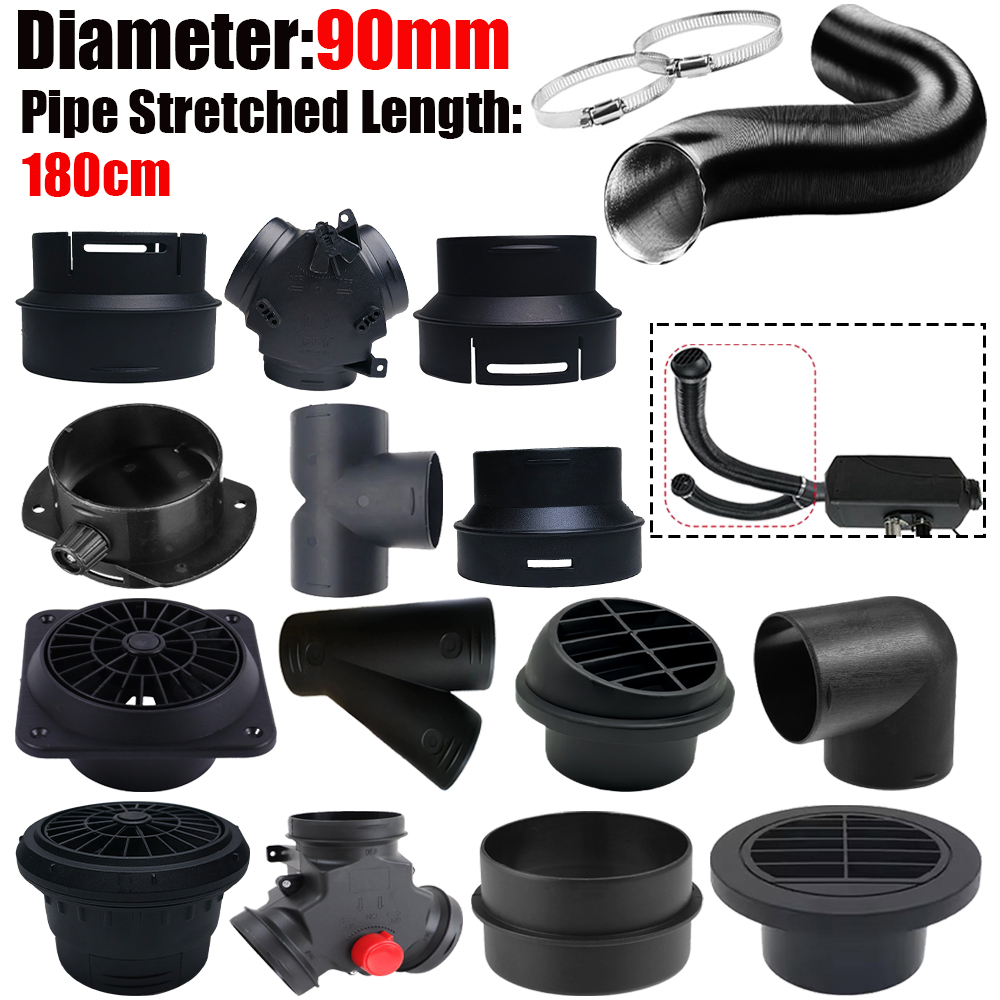 1.8M 길이 90mm 직경 에어 디젤 히터 덕트 파이 - Diesel Heater Ducting Kit 리뷰 및 가격