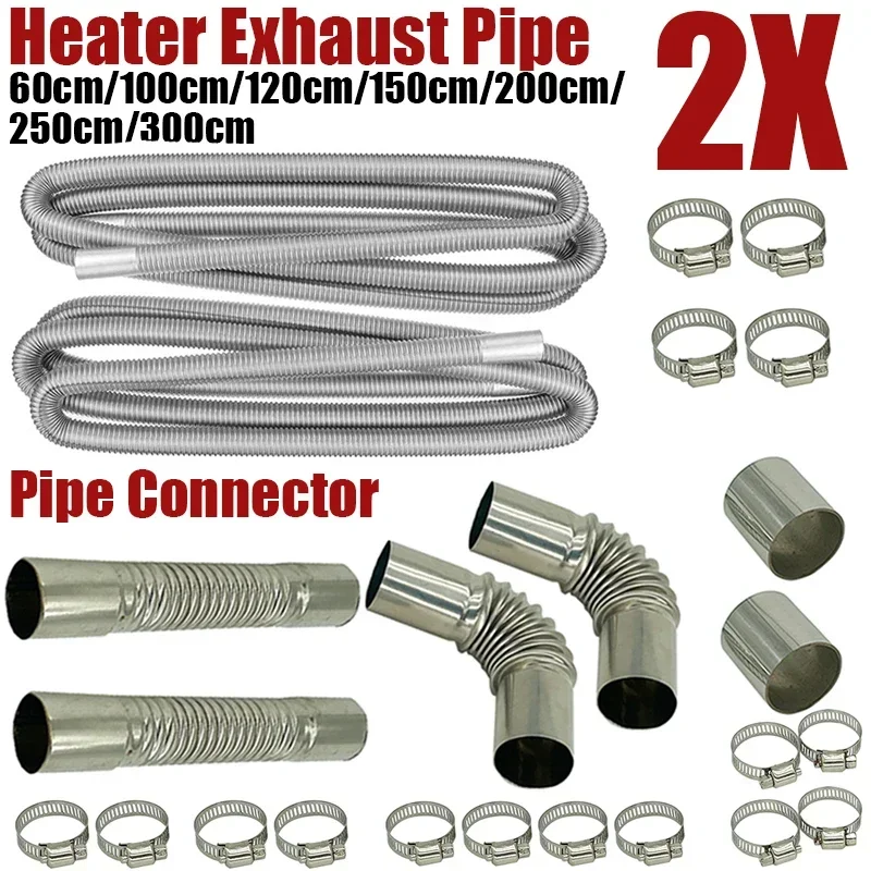 60cm-300cm 에어 디젤 주차 히터 스테인리스 스 - Diesel Heater Silencer Muffler 리뷰 및 가격