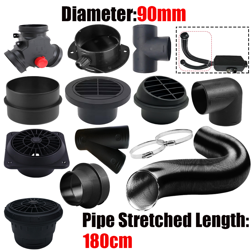 90mm 직경 1.8M 길이 에어 디젤 히터 덕트 파이 - Diesel Heater Ducting Kit 리뷰 및 가격