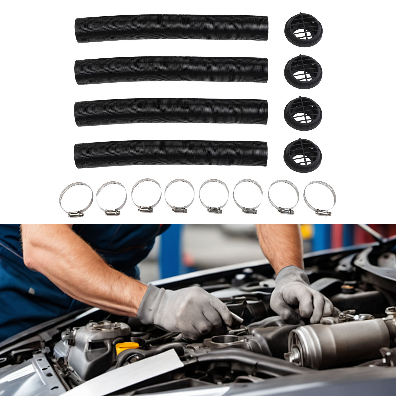 자동차 디젤 히터 덕팅 세트 16개 42mm 4개 버섯 - Diesel Heater Ducting Kit 리뷰 및 가격