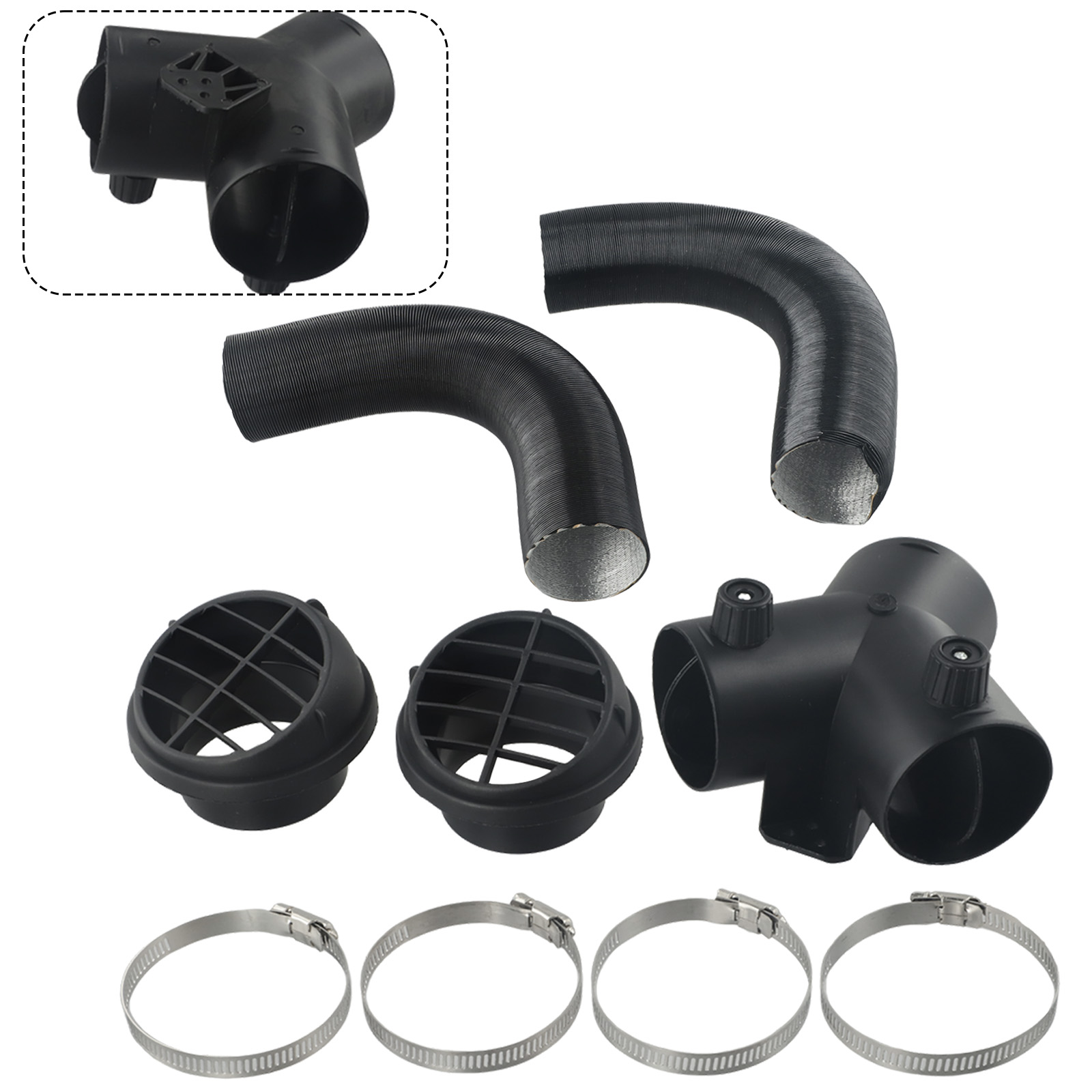 디젤 에어 히터 설치용 Eberspacher 2KW용  - Diesel Heater Ducting Kit 리뷰 및 가격