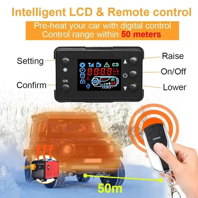 12V 24V 220V 3 in 1 차량용 디젤 보조  - 12V Diesel Heater With Remote 리뷰 및 가격