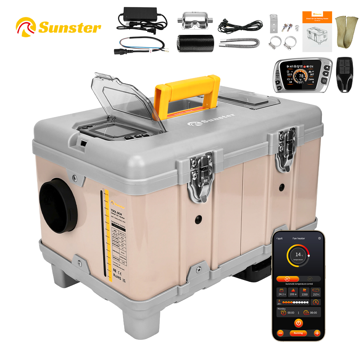 선스터 8kW 12V/110-240V 휴대용 디젤 에어 - Diesel Heater 8Kw Rv Camper 리뷰 및 가격