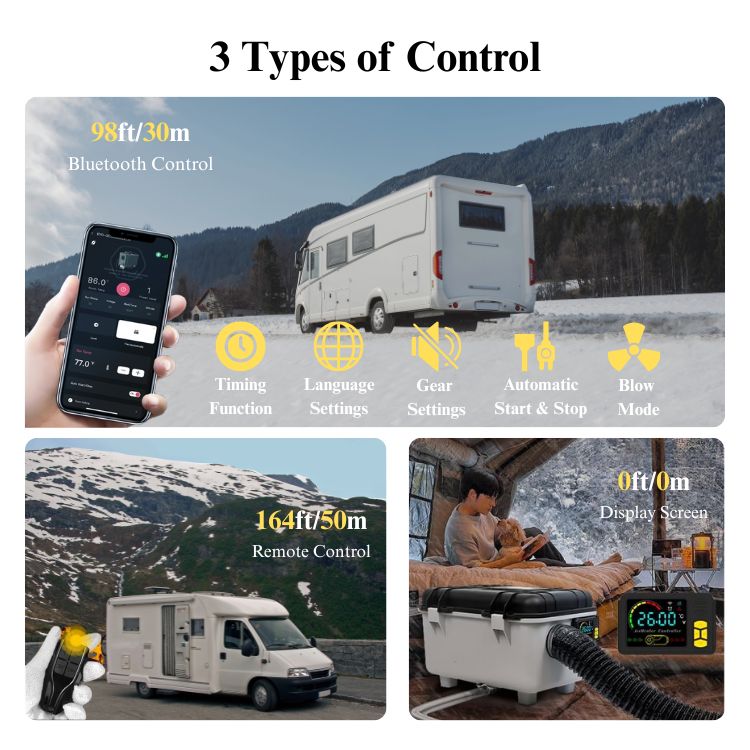 디젤 히터 8KW, 24V 12V 올인원 휴대용 디젤  - Diesel Air Heater Lcd Controller 리뷰 및 가격