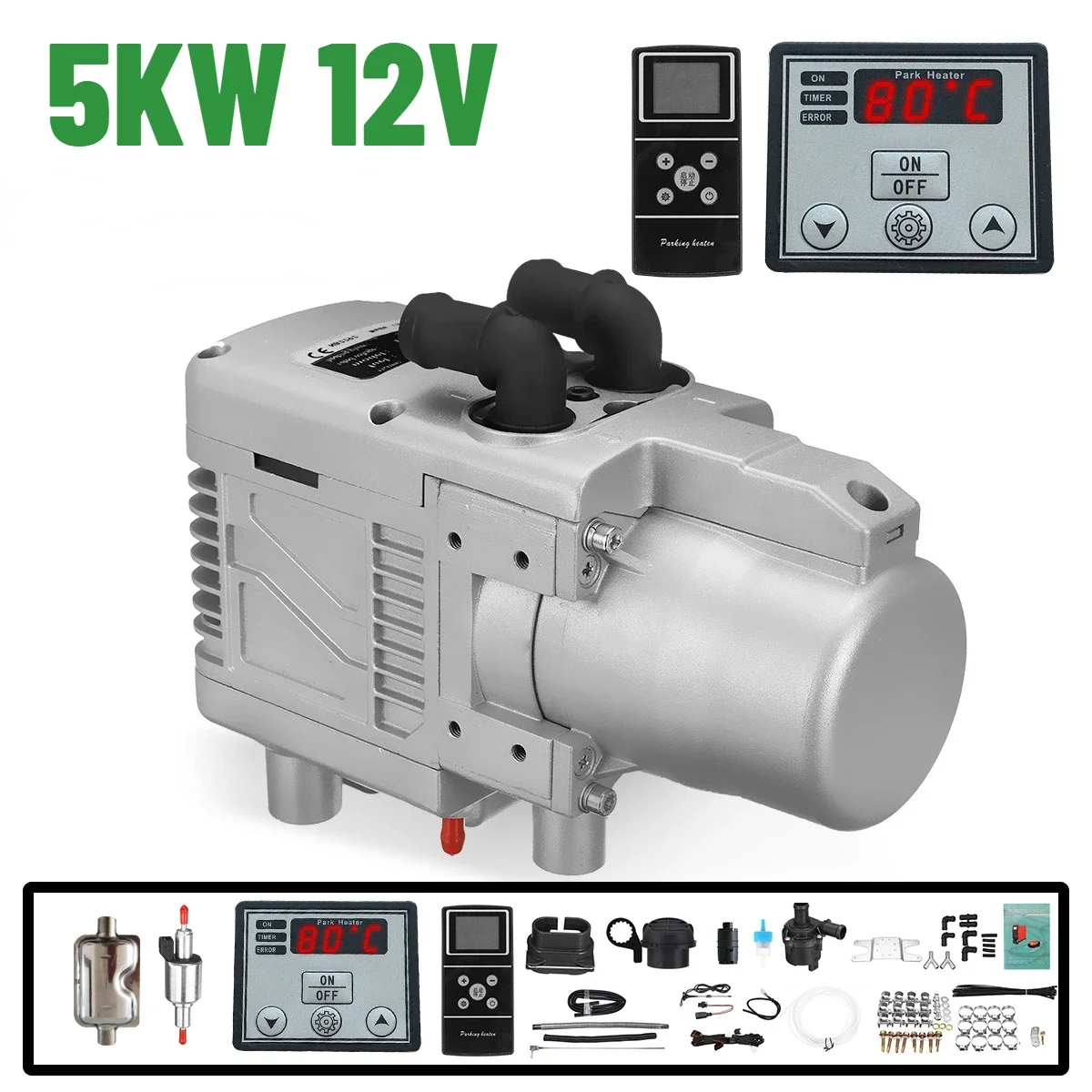 디젤 디젤 가솔린 듀얼 모드 범용 온수기 키트, 리모컨 - Diesel Air Heater Lcd Controller 리뷰 및 가격
