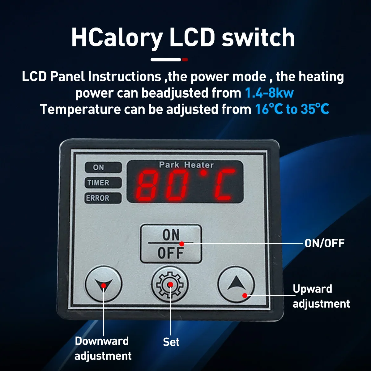 디젤 디젤 가솔린 듀얼 모드 범용 온수기 키트, 리모컨 - Diesel Air Heater Lcd Controller 리뷰 및 가격