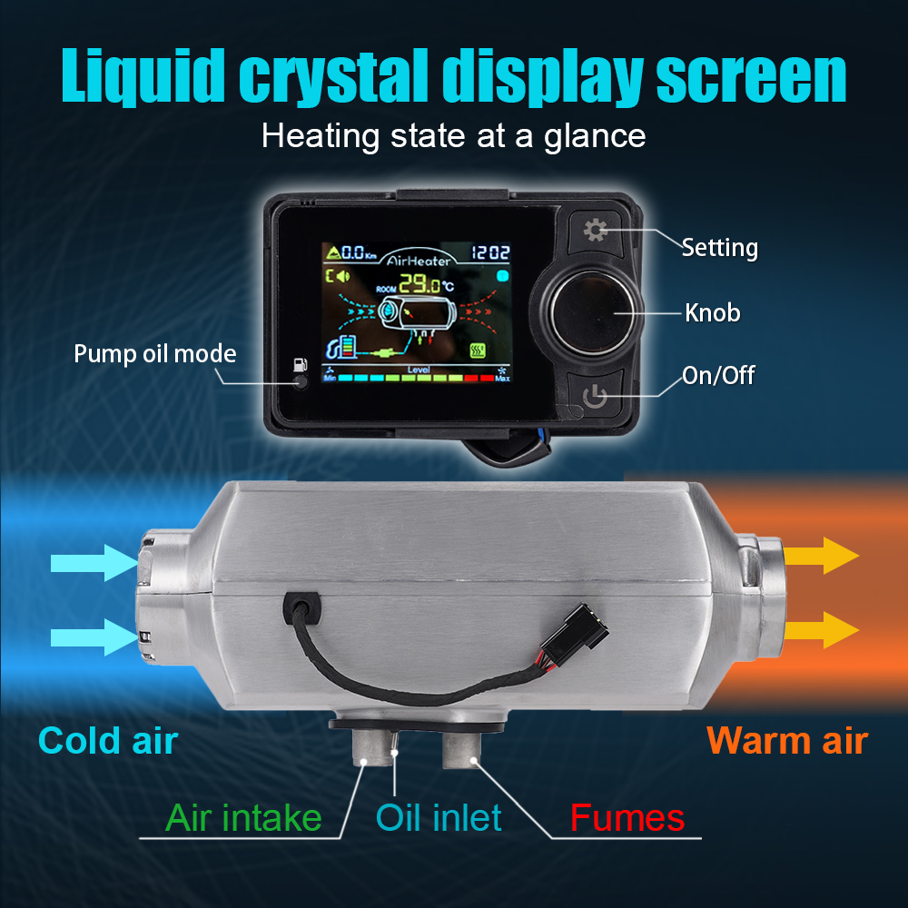 디젤식 주차용 히터, 2/5/8kW, 12V/24V,  - Diesel Air Heater Lcd Controller 리뷰 및 가격