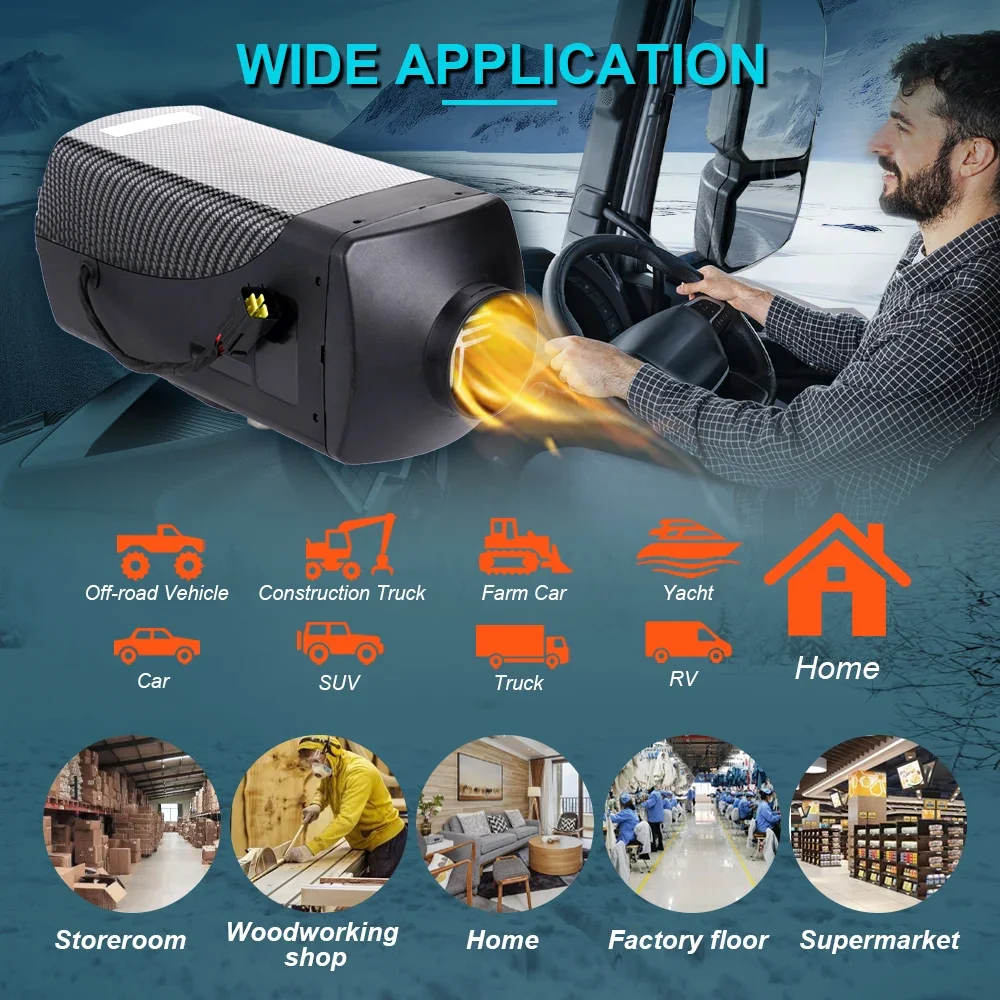 5KW 디젤 에어 히터 블루투스 앱 원격 제어 자동 고 - Air Diesel Heater 5Kw Bluetooth 리뷰 및 가격