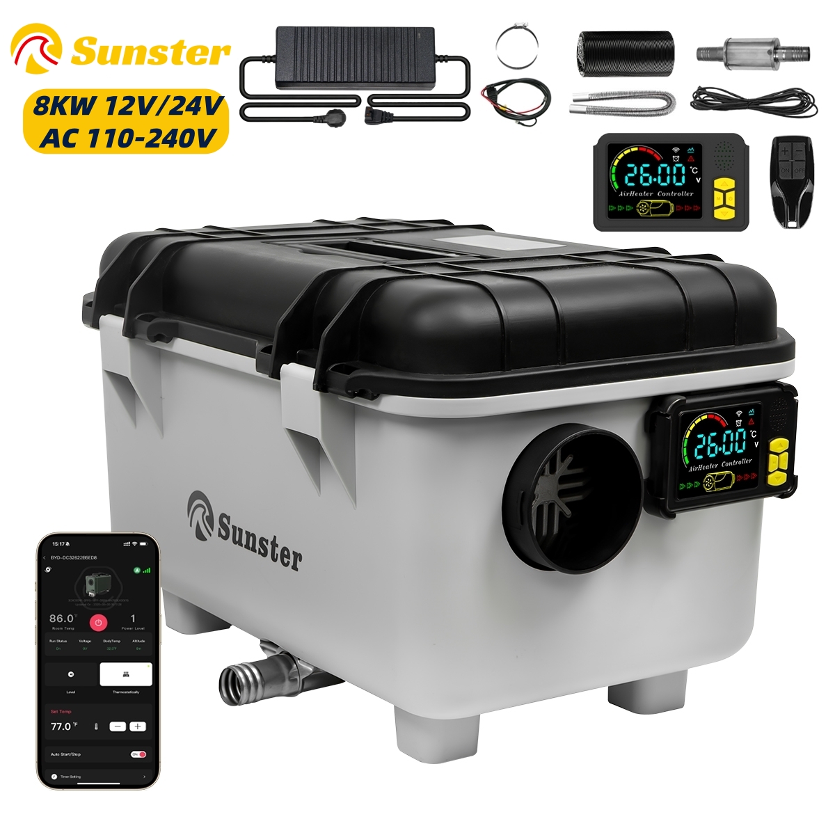 8KW 12V/24V/230V 공구함형 디젤 에어 히터 - Diesel Parking Heater 8Kw 24V 리뷰 및 가격